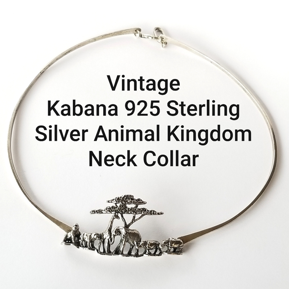 Kabana 925 Sterling Silver Animal Kingdom Neck Collar